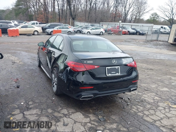 2024 Mercedes-Benz C 300 with VIN W1KAF4GB2RR208526, listed as a IAAI auction lot 41544425 with 3,254 mi miles and . Bid and sale history available at DreamBid. Image 3.