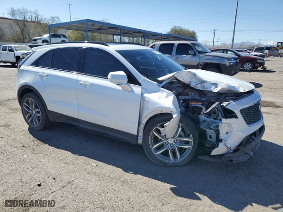 2023 Cadillac XT4 FWD Sport with VIN 1GYFZER44PF158670, listed as a Copart auction lot 46634135 with 22,393 mi miles and Salvage Title. Bid and sale history available at carsss.com. Image 4.