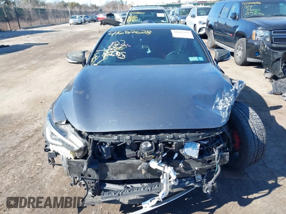 2018 Infiniti Q60 Red Sport 400 with VIN JN1FV7EL5JM630195, listed as a IAAI auction lot 41687628 with 55,168 mi miles and . Bid and sale history available at DreamBid. Image 11.