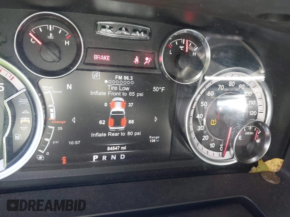 2018 Ram 2500 Big Horn with VIN 3C6UR5DLXJG316034, listed as a IAAI auction lot 41724813 with 84,547 mi miles. Bid and sale history available at carsss.com. Image 7.