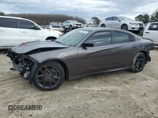 2021 Dodge Charger R/T z VIN 2C3CDXCT7MH629034, wystawiony jako Copart lot #47306395 z przebiegiem 59 886 mil mil oraz Szkoda całkowita • Salvage title. Historia ofert i sprzedaży dostępna na DreamBid. Obrazek 1.