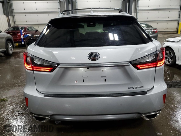 2017 Lexus RX 350 with VIN 2T2BZMCA6HC083229, listed as a Copart auction lot 58265835 with 61,548 mi miles and Salvage title. Bid and sale history available at DreamBid. Image 6.