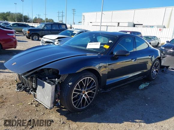 2022 Porsche Taycan with VIN WP0AA2Y11NSA11615, listed as a IAAI auction lot 41253804 with 34,182 mi miles and . Bid and sale history available at DreamBid. Image 2.
