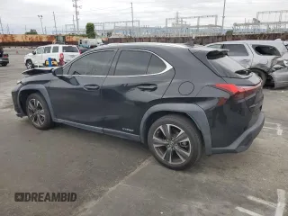 2021 Lexus UX 250h with VIN JTHX9JBH0M2045963, listed as a Copart auction lot 55474635 with 28,695 mi miles and Salvage title. Bid and sale history available at DreamBid. Image 2.