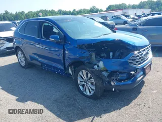 2020 Ford Edge Titanium with VIN 2FMPK4K96LBA55482, listed as a IAAI auction lot 42557716 with 61,509 mi miles and . Bid and sale history available at DreamBid. Image 1.