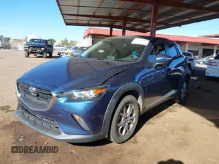2019 Mazda CX-3 Sport with VIN JM1DKDB7XK1419841, listed as a IAAI auction lot 41699781 with 46,716 mi miles. Bid and sale history available at carsss.com. Image 2.