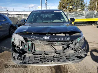 2021 Kia Seltos LX with VIN KNDEPCAAXM7060603, listed as a Copart auction lot 46455445 with 82,822 mi miles and Salvage Title. Bid and sale history available at carsss.com. Image 5.