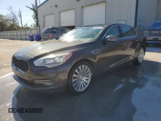 2015 Kia K900 Premium with VIN KNALU4D4XF6026100, listed as a Copart auction lot 87426514 with 120,617 mi miles and Salvage Title. Bid and sale history available at carsss.com. Image 1.