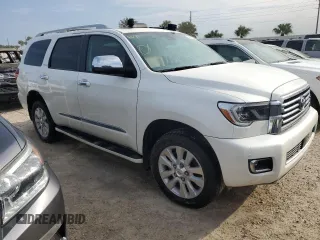 2020 Toyota Sequoia Platinum with VIN 5TDDY5G12LS174921, listed as a Copart auction lot 74451244 with 36,776 mi miles and Salvage Title. Bid and sale history available at carsss.com. Image 4.
