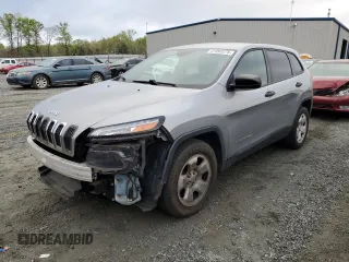 2015 Jeep Cherokee Sport with VIN 1C4PJLAB5FW541998, listed as a Copart auction lot 51995275 with 187,577 mi miles and Salvage Title. Bid and sale history available at carsss.com. Image 1.