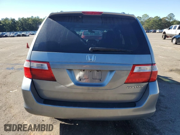2005 Honda Odyssey EX-L with VIN 5FNRL38635B120859, listed as a Copart auction lot 80729254 with 0 mi miles and Salvage Title. Bid and sale history available at carsss.com. Image 6.