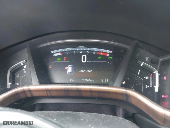 2019 Honda CR-V EX-L with VIN 2HKRW2H84KH665159, listed as a IAAI auction lot 41558717 with 77,307 mi miles. Bid and sale history available at carsss.com. Image 7.