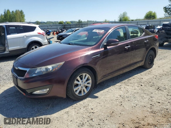 2012 Kia Optima LX with VIN 5XXGM4A79CG058892, listed as a Copart auction lot 55579085 with 153,323 mi miles and Clean Title. Bid and sale history available at carsss.com. Image 1.