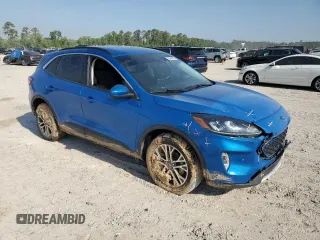 2021 Ford Escape SEL with VIN 1FMCU9H66MUA51351, listed as a Copart auction lot 53449225 with Not provided miles and Salvage title. Bid and sale history available at DreamBid. Image 4.