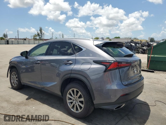 2021 Lexus NX 300 with VIN JTJDARBZXM2187754, listed as a Copart auction lot 60242005 with 61,455 mi miles and Salvage title. Bid and sale history available at DreamBid. Image 2.