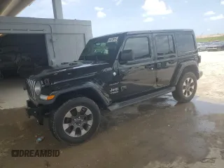 2019 Jeep Wrangler Unlimited Sahara z VIN 1C4HJXENXKW501202, wystawiony jako Copart lot #64070915 z przebiegiem 51 899 mil mil oraz Szkoda całkowita • Salvage title. Historia ofert i sprzedaży dostępna na DreamBid. Obrazek 1.
