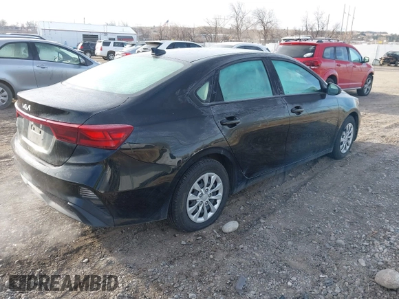 2023 Kia Forte LXS with VIN 3KPF24AD8PE645736, listed as a IAAI auction lot 41777929 with 58,291 mi miles. Bid and sale history available at carsss.com. Image 4.
