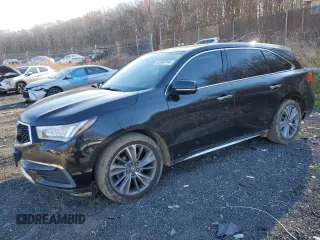 2018 Acura MDX w/Technology Pkg with VIN 5J8YD4H59JL011031, listed as a Copart auction lot 82800744 with 124,853 mi miles and Salvage Title. Bid and sale history available at carsss.com. Image 1.