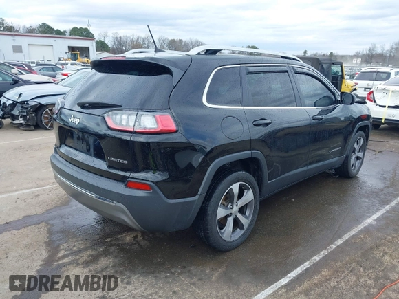 2020 Jeep Cherokee Limited with VIN 1C4PJLDB0LD560770, listed as a IAAI auction lot 41721370 with 116,245 mi miles. Bid and sale history available at carsss.com. Image 4.