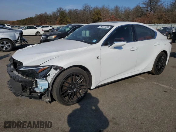 2023 Lexus IS with VIN JTHGZ1E29P5032672, listed as a Copart auction lot 78127104 with 6,239 mi miles and Salvage Title. Bid and sale history available at carsss.com. Image 1.