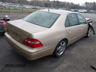 2005 Lexus LS 430 with VIN JTHBN36F255015647, listed as a IAAI auction lot 41863620 with 104,817 mi miles and . Bid and sale history available at DreamBid. Image 4.