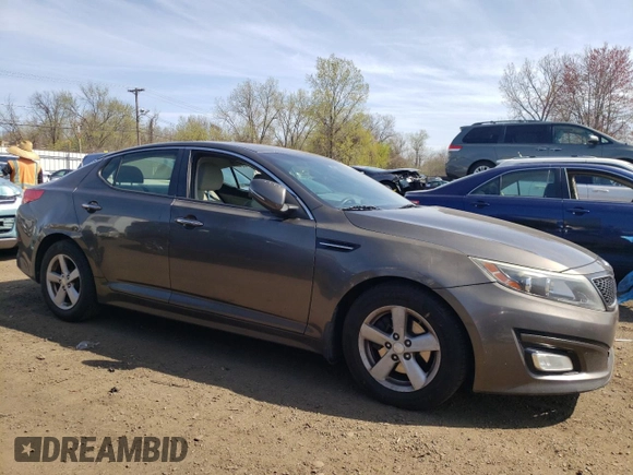 2014 Kia Optima LX with VIN 5XXGM4A79EG289052, listed as a Copart auction lot 54314545 with 208,620 mi miles and Salvage Title. Bid and sale history available at carsss.com. Image 4.