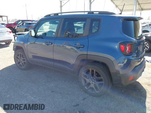 2021 Jeep Renegade Latitude with VIN ZACNJDBB1MPM98182, listed as a IAAI auction lot 41676689 with 53,731 mi miles and . Bid and sale history available at DreamBid. Image 3.