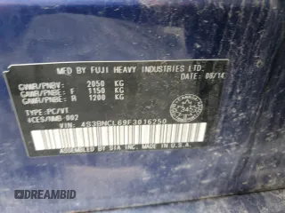 2015 Subaru Legacy with VIN 4S3BNCL69F3016250, listed as a Copart auction lot 67354684 with 220,617 mi miles and Salvage title. Bid and sale history available at DreamBid. Image 13.