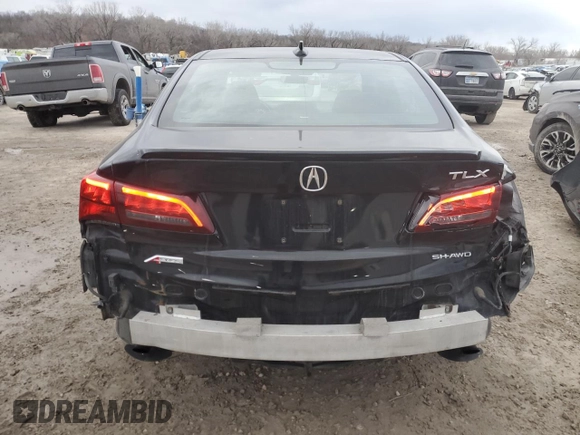 2019 Acura TLX w/A-Spec Pkg with VIN 19UUB3F6XKA005021, listed as a Copart auction lot 46462965 with 84,381 mi miles and Salvage title. Bid and sale history available at DreamBid. Image 6.