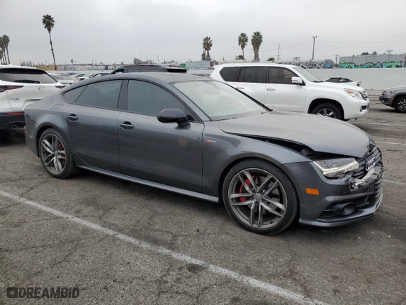 2018 Audi A7 Premium Plus with VIN WAUW3AFC8JN064572, listed as a Copart auction lot 86334304 with 77272 miles and Salvage Title. Bid and sale history available at carsss.com. Image 4.