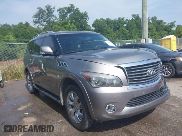 2014 Infiniti QX80 with VIN JN8AZ2NF7E9556462, listed as a IAAI auction lot 42629116 with 152,015 mi miles and . Bid and sale history available at DreamBid. Image 1.