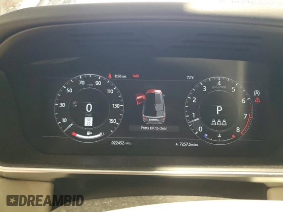 2022 Land Rover Range Rover Sport HSE Silver Edition with VIN SALWR2SU2NA208239, listed as a Copart auction lot 63218965 with 22,452 mi miles and Salvage title. Bid and sale history available at DreamBid. Image 9.