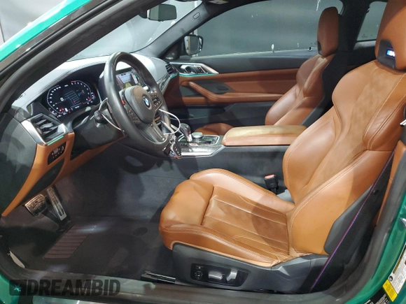 2021 BMW M4 Competition with VIN WBS33AZ06MCH17175, listed as a Copart auction lot 70617284 with 24,730 mi miles and Salvage Title. Bid and sale history available at carsss.com. Image 7.