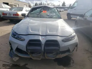 2022 BMW M3 Competition xDrive with VIN WBS43AY07NFM10293, listed as a Copart auction lot 71593734 with 0 mi miles and Salvage Title. Bid and sale history available at carsss.com. Image 5.