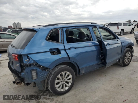 2018 Volkswagen Tiguan S with VIN 3VV0B7AX6JM105107, listed as a Copart auction lot 89363855 with 127,860 mi miles and Salvage title. Bid and sale history available at DreamBid. Image 3.