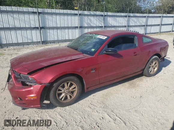 2014 Ford Mustang V6 with VIN 1ZVBP8AM9E5330246, listed as a Copart auction lot 53887865 with 118,583 mi miles and Salvage Title. Bid and sale history available at carsss.com. Image 1.