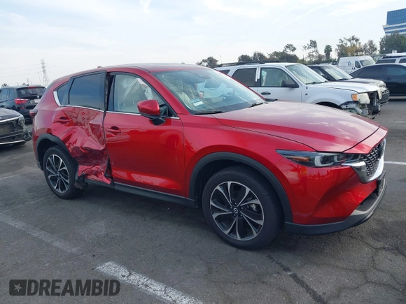 2023 Mazda CX-5 S Premium with VIN JM3KFBDM2P0130525, listed as a IAAI auction lot 41479518 with 18,145 mi miles and . Bid and sale history available at DreamBid. Image 13.