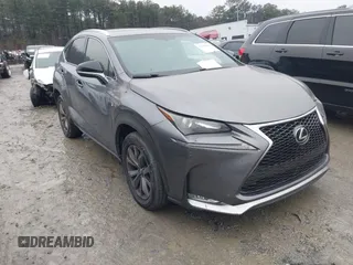 2015 Lexus NX 200t with VIN JTJBARBZ5F2037724, listed as a IAAI auction lot 41429162 with 196,807 mi miles. Bid and sale history available at carsss.com. Image 1.