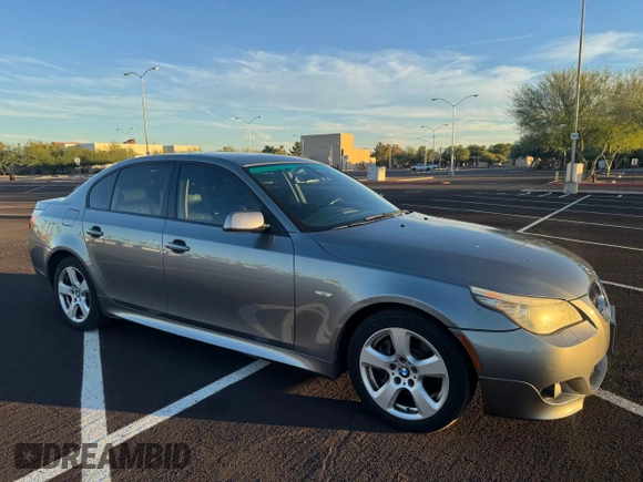 2008 BMW 5 Series 535xi with VIN WBANV93548CZ63624, listed as a Copart auction lot 55372035 with 99,684 mi miles and Clean Title. Bid and sale history available at carsss.com. Image 1.