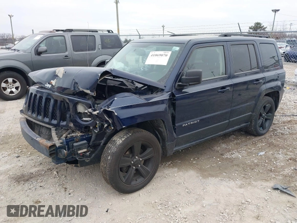 2014 Jeep Patriot Latitude with VIN 1C4NJPFA4ED681811, listed as a IAAI auction lot 41069070 with 143,467 mi miles and . Bid and sale history available at carsss.com. Image 2.