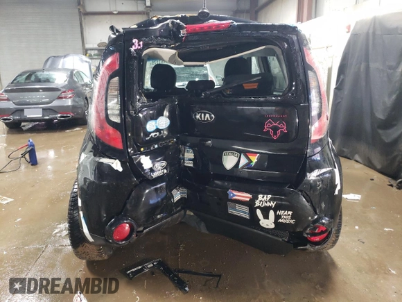 2016 Kia Soul + with VIN KNDJP3A5XG7397116, listed as a Copart auction lot 48761175 with 107,786 mi miles and Salvage Title. Bid and sale history available at carsss.com. Image 6.
