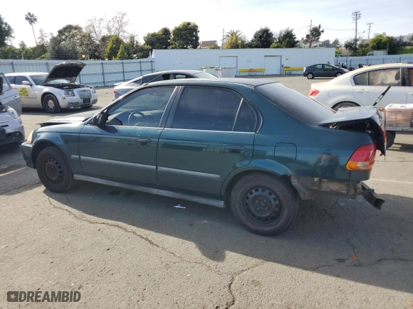 1996 Honda Civic DX with VIN 1HGEJ6628TL025702, listed as a Copart auction lot 50089245 with 164,733 mi miles and Salvage Title. Bid and sale history available at carsss.com. Image 2.