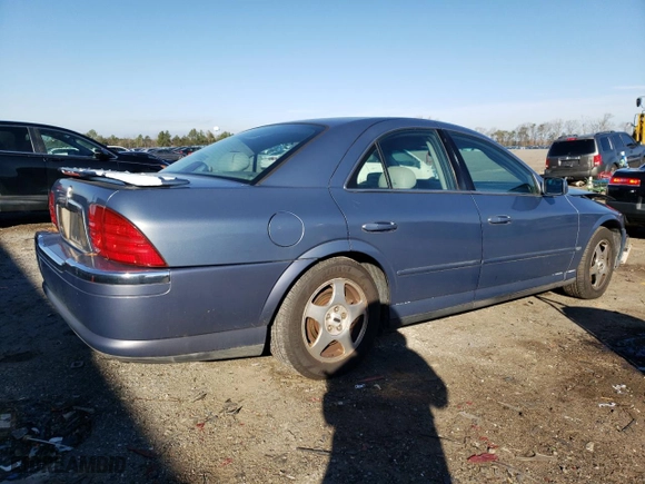 2000 Lincoln LS with VIN 1LNHM87A9YY872545, listed as a Copart auction lot 87043754 with 0 mi miles and Salvage Title. Bid and sale history available at carsss.com. Image 3.