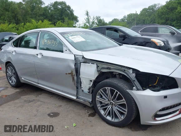 2018 Genesis G80 3.8L with VIN KMHGN4JE6JU249619, listed as a IAAI auction lot 42586733 with 32,836 mi miles and . Bid and sale history available at DreamBid. Image 6.