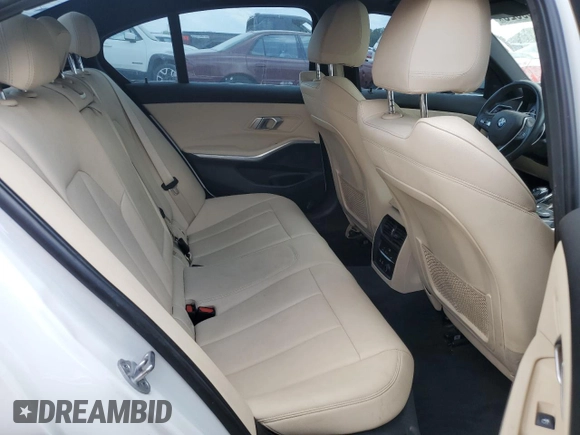 2020 BMW 3 Series 330i with VIN 3MW5R1J01L8B13902, listed as a Copart auction lot 59869625 with 54,992 mi miles and Salvage title. Bid and sale history available at DreamBid. Image 10.