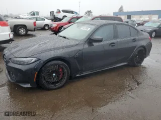 2022 BMW M3 Competition xDrive with VIN WBS43AY09NFL99684, listed as a Copart auction lot 81418304 with 0 mi miles and Salvage Title. Bid and sale history available at carsss.com. Image 1.