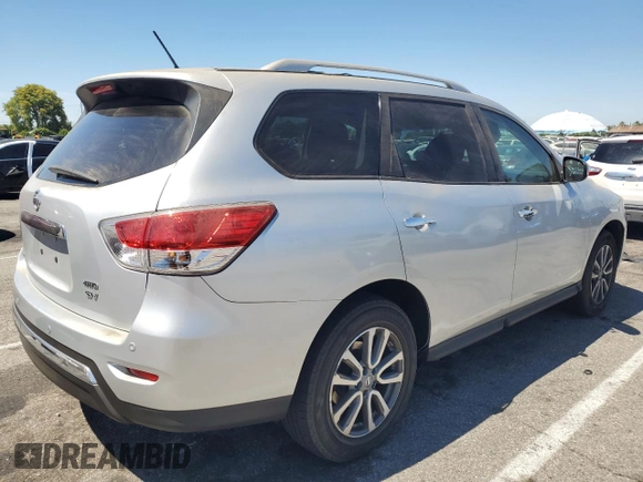 2014 Nissan Pathfinder S z VIN 5N1AR2MM6EC623157, wystawiony jako Copart lot #64110745 z przebiegiem 124 100 mil mil oraz Szkoda całkowita • Salvage title. Historia ofert i sprzedaży dostępna na DreamBid. Obrazek 3.