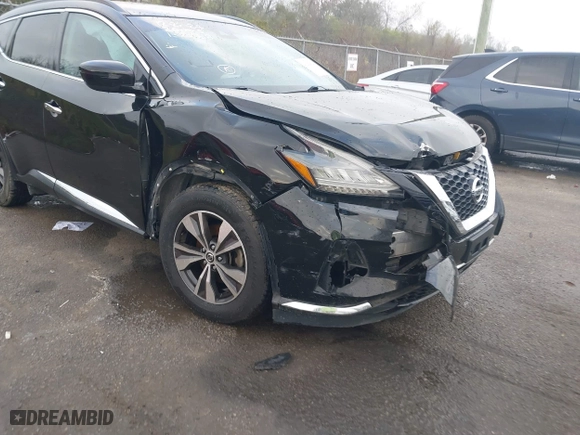 2020 Nissan Murano SV with VIN 5N1AZ2BS7LN152588, listed as a IAAI auction lot 41202824 with 87,976 mi miles. Bid and sale history available at carsss.com. Image 6.