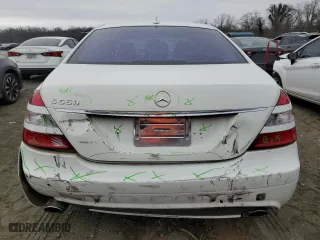 2009 Mercedes-Benz S-Class 5.5L V8 with VIN WDDNG71X59A245895, listed as a Copart auction lot 44046305 with 126,026 mi miles and Salvage Title. Bid and sale history available at carsss.com. Image 6.