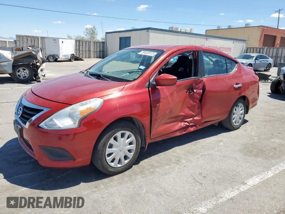 2015 Nissan Versa SV with VIN 3N1CN7AP5FL851292, listed as a Copart auction lot 59463915 with 35,365 mi miles and Salvage title. Bid and sale history available at DreamBid. Image 1.